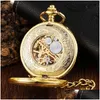 Pocket Watches 2021 Gold Clock Flower Dervat