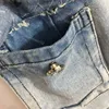 Skirts Designer Ladies Denim Short High Waisted Mini Skirt Summer Jeans Girls Blue Street Wear Fashion Retro L230912