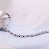 Bracelet de Tennis personnalisé en or véritable 18 carats, 5,4 ct, en Moissanite noire et blanche, bijoux de mariage, en or massif 18 carats, de luxe