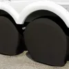 Capas de pneus 4 pacotes - Protetor de roda de vinil para caminhão SUV Trailer Camper RV Universal Fit Diâmetros Black1285W