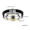 Bangle XQNI Vintage Leather Wrap Bracelet For Man Fashion Handmade Knitted Bangle Black Color Full Steel Cross Men Jewelry 230911