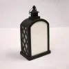 Sublimation Christmas LED Lanterns Fireplace Lamp Handheld Light Double Sided for Home and Outdoor Decorations 0912