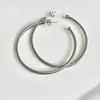 Hoop Earrings David Y Gold Hook Twisted Wire Buckle In Sterling Silver With 14K Yellow Plated
