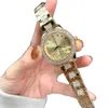 Luxo rosa ouro senhora relógio 36mm diamante moda relógios para mulheres banda de aço inoxidável topo marca designer relógios pulso natal 198e