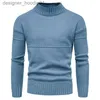 Męskie swetry męskie męskie fit Turtleeck Sweater swobodny kaszmirowy dzianina swetry męskie męskie solidne działalność biznesowa kwalifikacyjna odzież ubrania L230912