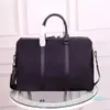 Toda nova lona duffel bags para homens de alta qualidade clássico saco de bagagem de viagem para o homem totes bolsa de couro moda duffle bag249m