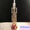 Top Metal Candlesticks Flower Vases Candle Holders Wedding Table Centerpieces Candelabra Pillar Stands Party Decor Road Lead