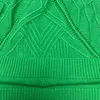 Pull homme nouveauté motif géométrique sculpté vert col rond pull laine pull homme et femme pull en laine