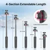 Selfie Monopod 63 بوصة ملحق Selfie Stick ، ​​مناسبة للكاميرا Action Camera Smart Phone Universal Extension Rod L230913