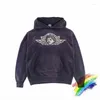 Men's Hoodies Mens Washed Purple ANGEL Printed Graphics Hoodie Men Women 1:1 Destroy Pullover Sweatshirts