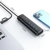 Powered 7 Ports USB Hub 3.2 Gen 1 10Gbps Switchar med 12V/2A Power Adapter för bärbara datortillbehör