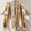 GODKI Grote mode luxe gedurfde armband manchet voor vrouwen bruiloft Multi Zirconia Crystal CZ Dubai gouden kleur armband 230911