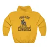 Hoodies للنساء للبلوزات Live Live Cowgirls Hoodie الغربية الصحراء المقنعين قميص قميص عتيقة صبار راعية البقر pullover Wild West Country Girl Trendy 230911