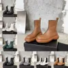 2023 Wysokiej jakości designerskie buty Sander Women Luksusowe skórzane kostki Buty Chelsea Platform