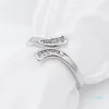 Sterling Silver Clear Cubic Adjustable Foot Toe Tail Rings Toe Rings Beach Toe Jewelry Women Lady Whole YBLH50012338