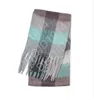 Mode Luxe Grote maat 210*40 Sjaal Heren Dames Kasjmier Plaid Wraps Student Bib Warme sjaal Regenboog Dikke tralie Tasse Jacquard patroon Kasjmier sjaal