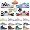 AAA + Qualità Skelet Bones Runner Nuove scarpe da corsa Designer Donna Uomo Skel Top Low Skel Skeleton Zapatos Scarpe da ginnastica Sport Retro Nero Bianco Sneakers in vera pelle