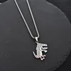 Vintage Metal Dinosaur Pendant Necklace Goth Chain Cute Cartoon Design Charm Choker Necklaces For Women Men Cool HipHop Jewelry