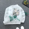 Giacche Primavera Ragazze Giacche a maniche lunghe Ricamo di fiori Capispalla per bambini Neonate Abbigliamento Bambini Cardigan con volant Adolescenti Ragazze Cappotti R230912