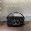 Projektanckie torby Pełne diamenty 3D Haftowa torebka kryształowa dekoracja luksusowa łańcuch torby na torbie crossbody ręczny torba damska vsling z pudełkiem v G95W