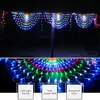 Fada guirlanda pavão malha net led string luzes ao ar livre janela de casamento cordas para o natal casamento ano novo festa decoração y200603276k