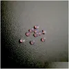 Diamantes sueltos 261 Buena calidad Resistencia a altas temperaturas Nano Gems Faceta Redonda 0.8-2.2 mm Ópalo medio Rojo Gemsto sintético Dhgarden Dhndm