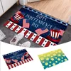 Carpets Simple Floor Mat American Flag Day Independence Door Printing Household Living Room Comfortable Blanket Furry