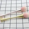 Goud Roze Power Brush Make-up Single Travel Disposible Blusher Make-up Brush Professional Beauty Cosmetics Tool Tiqpd