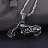 Anhänger-Halsketten Hip-Hop-Punk-Stil Edelstahl Motorrad Herren Der Trend, Biker-Geschenke Y2k-Accessoires zu geben