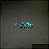 Diamanti sciolti 211 Resistenza alle alte temperature di buona qualità Nano gemme sfaccettate rotonde 2,25-3,0 mm Opale medio Blu cielo sintetico Dhgarden Dhvud