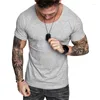 T-shirt da uomo T-shirt Gloomia da uomo Maglietta attillata Maglietta estiva da allenamento in cotone a maniche corte