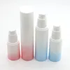 15ml 30ml gradiente airless garrafa loção creme bomba recipiente plástico vácuo spray 50ml dispensador de garrafas cosméticas para cosméticos wqswq