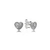 Authentische Pando Ra Forever Hearts Ohrstecker S925 Sterling Silber Feiner Damen-Ohrring kompatibel mit europäischem Schmuck 297709CZ Ohrring