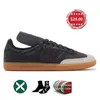 Athletic Designer Casual Shoes inomhus ljusblå mocka för män kvinnor wales bonner grädde gröna vegan sporttränare sneakers sneakers