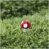 Kunst En Ambacht 20 Stuks Mini Hars Decoratie Miniatuur Dot Paddestoelen Fairy Gnome Terrarium Party Garden Decor Microlandschaft Drop De Ot1R3