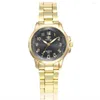 Wristwatches Women Gold Watch Fashion Watches Ladies Creative Steel Women's Bracelet Female Clock For