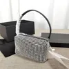 Modedesigner diamantväska kedja mesh rhinestone påse 17 cm med presentförpackning och dammväska287h
