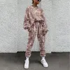 Kobiety z kapturem 3D Full Butterflys Spring Cute Dwuczęściowy zestaw dresowy pullover odzież domowa bluza bluzy spodnie 2023 Autumn