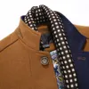 Misturas de lã masculina lã pano de lã casaco juventude gola dupla casacos de pele blusão masculino roupas masculinas jaqueta 230911