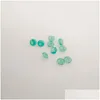 ルーズダイヤモンド208/1高温抵抗ナノジェムファセットラウンド0.8-2.2mmダーククリソプレーズ青みがかった緑の合成ジェムDhgarden dhjmy