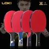 Table Tennis Raquets Loki ESeries Racket Professional Carbon Blade Ping Pong Paddle High Elastic Rubber 230911