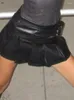 Spódnice sezony skórzana spódnica Kobiety punkowe plisowane imprezowe odzież Sexy PU Ubrania High Street Rave Stroje Mini Assk85910