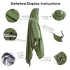 Raincoats 3 In 1 Outdoor Military Waterproof Raincoat Rain Coat Men Women Awning From The Motorcycle Poncho Picnic Mat22