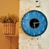 Zegary ścienne Blue Iris wydrukowane zegar do okulistyki Office Anatomia Offal Okum dekoracyjny optometria okulistyka sztuka