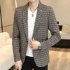 Men's Suits The Year Of Tiger High Quality Korean Version Casual Trend Slim Tailored Single West Coat