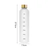 UPS UPS 1L Trinkflasche aus mattiertem Kunststoff mit Zeitmarkierung, 910 ml, motivierend, wiederverwendbar, Fitness, Sport, Outdoor, Reisen, Tassen, Tassen, auslaufsicher, BPA-frei, JJ 9.12