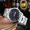 Wysokiej jakości luksusowy zegarek modowy z Kwarcowym Ruchem Wyświetlaczem tydzień i kalendarzowym paskiem stalowym Minimalistyczny styl męski zegarek 198Q