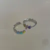 Orecchini a cerchio Moda dolce polsino dell'orecchio Orecchino a clip senza piercing Piccolo colore Catena a cuore Geometria Cartilagine Earcuff Gioielli da donna per feste