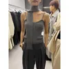 Pulls pour femmes Femmes Tricot Camisole Cravate Sangle Cou Ensemble Solide Tricot Bretelles Tube Top 2023 Automne Vêtements Sexy Bar Discothèque