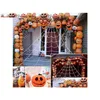 Andere feestelijke feestartikelen Halloween-decoraties Spinnenweb met goothaakset 16,4 Ft Nt Outdoor Yard Triangar Decor Stretch Cobw Dhswe